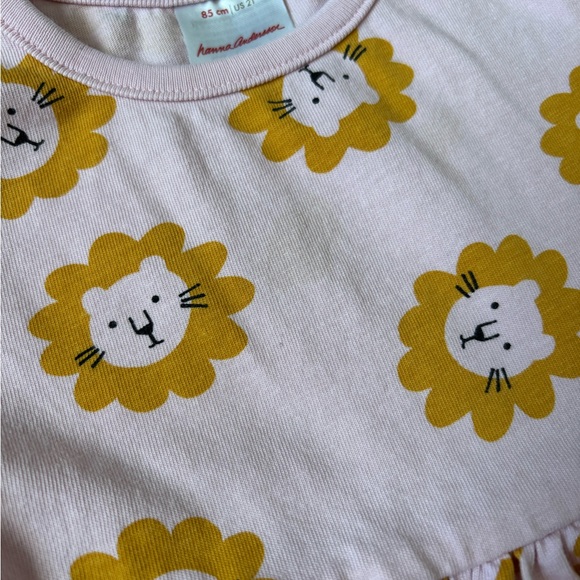 Hanna Andersson Playful Pink Dress with Lion Print - Picture 3 of 3